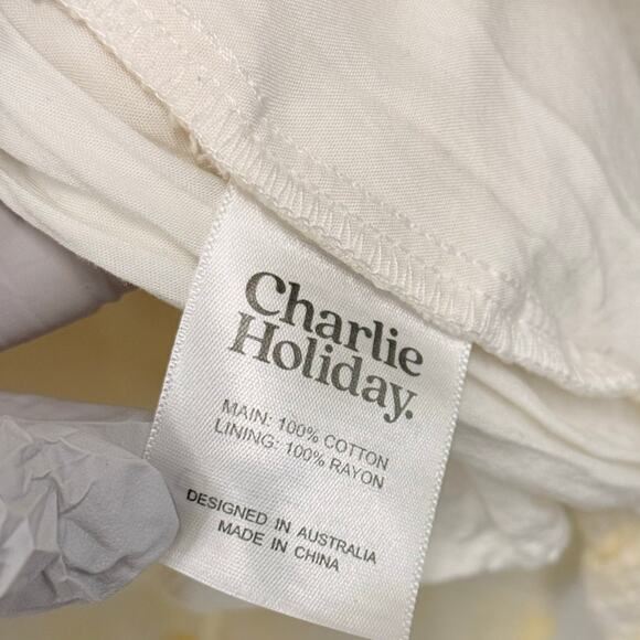 Charlie Holiday Sienna Dress Yellow Gingham US 8 Spring Romantic Picnic Fairy - Picture 5 of 6